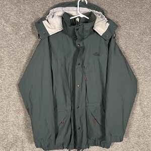 The North Face Jacket Medium Green Gore-Tex‎ Hooded Waterproof Parka Shell